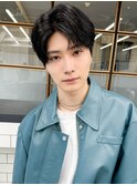 ビジネス◎刈り上げセンターパート×束感