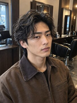 テーラヘアー 我孫子店(TELA HAIR) 《洒落感◎》強め質感のウェーブマッシュ