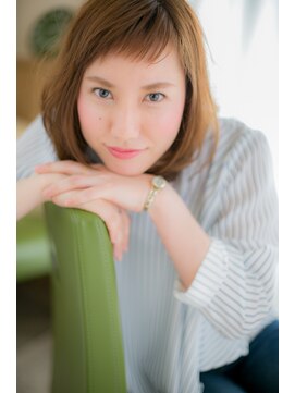 ユキオ オブ ヘアー(YUKIO of Hair) 大人ショートバングロブ【yukio of hair王子本店】