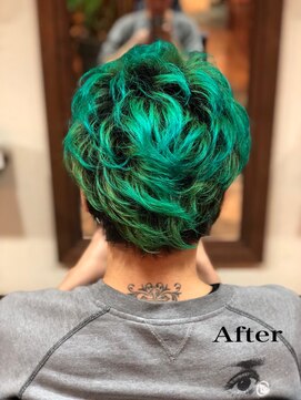 ディスパッチヘアー 甲子園店(DISPATCH HAIR) オールバック 束間ショート