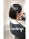 ノンブローでおさまる大人 ボブ 『Tree hairsalon 』本厚木
