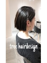 美容室 ツリー(Tree)&nbsp;ノンブローでおさまる大人 ボブ 『Tree hairsalon 』本厚木
