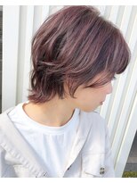 ヘアスタジオハレ(hair studio HALE) ウルフヘア  ピンク グラデーション