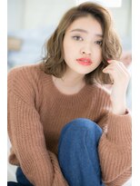 ジャストヘア ラポール 北久里浜店(just hair RAPPOR)&nbsp;ヌーディーベージュ　ふわミディ