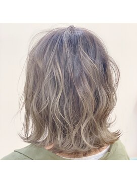 ナンバー(number+) 透明感抜群♪20代30代ダブルカラーブリーチオリーブグレージュ