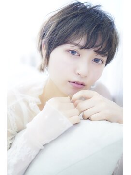 グラム 高田馬場(glam) フェミニンショート×ニュアンスハイライト