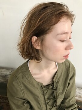 コス(kos) 大人可愛い/ココアベージュ/グレージュカラー/ボブウルフ/黒髪