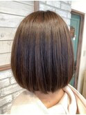 王道ボブ×アッシュベージュ