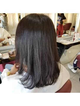 クオリス 上福岡店(QUALIS) 大人かわいい/ワンカール/小顔/透け感/ダークアッシュ/20代30代