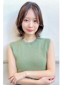 【MOCO hair natural琴似】長めバング×大人カジュアルロブ