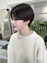 ホイ(HOI)&nbsp;【HOI】ハンサムショート　透明感暗髪カラー