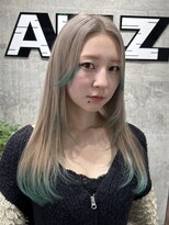 オルズ 渋谷(ALLZ)&nbsp;ハイトーンミルクティーレイヤーダブルカラーケアブリーチ