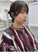 ★大人ショートボブ丸みショートカットマッシュショート前髪あり