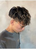 メンズハイライト ハイトーン  メンズショート