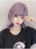 ダブルカラーピンクベージュケアブリーチハイトーン髪質改善