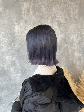 ヘアアンドメイク ムーア(Muuua) 紫系グラデーションカラー