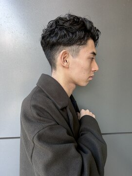 トルネード(TORNADO) 外国人風ワイルドパーマ メンズパーマ アップバング s1221