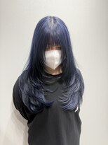 エゴ 池袋(EGO) レイヤーカット/ネイビーブルー