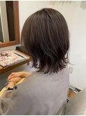 白髪ぼかし×ベージュ×ブラウン