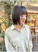 島田/顔まわりレイヤー 似合わせ レイヤーボブ 外はね 髪質改善