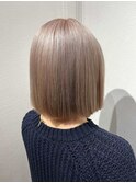 イメチェン/レッドブラウン/フルバング/似合わせカット/八王子駅