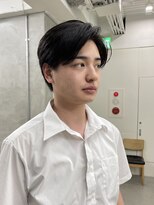 ソーコ 渋谷(SOCO) センターパートメンズカットメンズナチュラルかきあげニュアンス