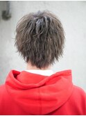 【ミニウルフ】波巻きパーマ