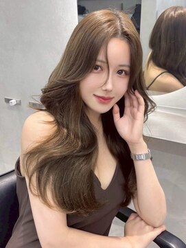 オニキス(ONYX) C116ロング韓国ヘアーくびれヘア透明感ベージュダブルカラー