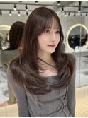 韓国ヘア/ブリーチなし/顔周りカット/レイヤーカット/