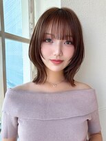 ラルユー 金山(LallYou)&nbsp;ぱっつん前髪にウルフレイヤーで小顔に×デザインカラー