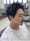 men's/メンズ/スパイキーショート/フェード/ニュアンスパーマ