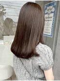 透明感カラー大人ベージュ艶感 髪質改善