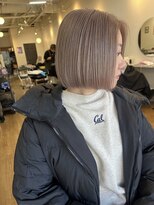 ラック 津田沼(LUCK)&nbsp;ラベンダーグレージュ/津田沼/ボブ/ケアブリーチ/似合わせカット