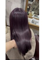 シェノン 近鉄奈良店(CHAINON)&nbsp;ワンホンレイヤー/ミルクティーブロンド/ダークブルー/近鉄奈良