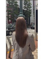 ララルーモ 渋谷公園通り店(LaLarOomo)&nbsp;【髪質改善】毛先まとまる艶ウォームブラウンロング