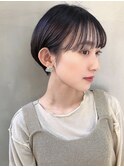 【mee.】 毛先パーマアッシュブラウン外ハネボブ