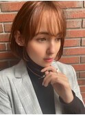 寒色系カラー が大人可愛い　コンパクトショート　くすみピンク
