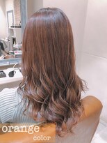 フレーム なんば店(FRAME)&nbsp;【韓国ヘアー】オレンジカラー×ヨシンモリ