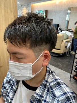 マインド サイトー ヘア アンド スパ mind saito hair&SPA 高めツーブロック×刈り上げ
