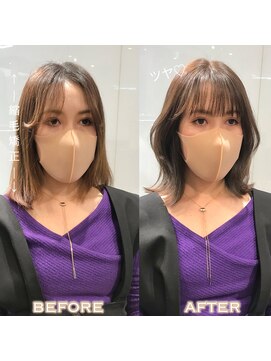 ラブクロムトーキョー オモテサンドウ(LOVECHROME OMOTESANDO) 骨格似合わせカット☆韓国くびれヘア☆メルティカラー