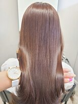 フォンズ(FONS)&nbsp;ブリーチなしラベンダーベージュ　髪質改善 酸熱トリートメント