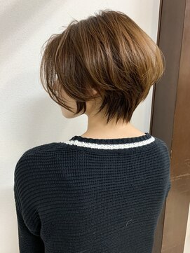 ムース 福島市店(Mousse-88-) かきあげバング ショートボブ