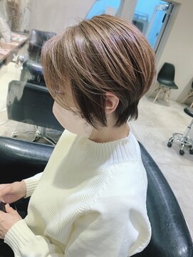 シェル 国分寺(shell) 白髪ぼかしハイライト☆コンパクトショート40代50代