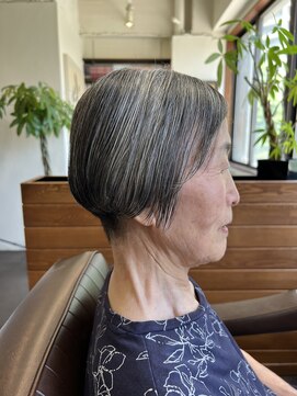 スープレックス ヘアーデザイン(SOUPREX HAIR DESIGN) 大人の女性　艶　刈り上げ　グラボブ　20代 30代 40代 50代 60代