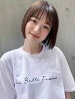 ハンク 表参道(Hank.)&nbsp;切りっぱなしボブ/エアリーロング/美髪/ピンクブラウン[表参道]