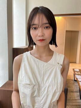 アンバー 池袋(amber) 切りっぱなしボブ/美髪/ピンクブラウン[池袋駅]