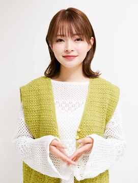 オンク 新宿(onk) ミディアムヘア/ショコラベージュ/ボブルフ/新宿駅