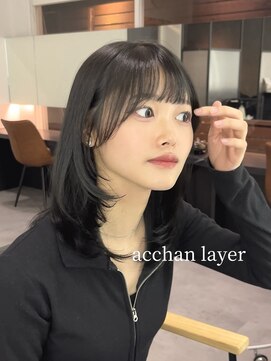 ビューエヒメ(VIEW EHIME) 顔まわり/レイヤーカット/韓国/ロングヘア/ベージュ