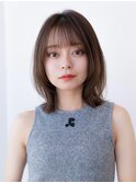 20代30代かわいい/グレージュ/顔まわりレイヤー