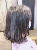 黒髪/ボブルフ/ネビージュ/小顔/ワンレン/